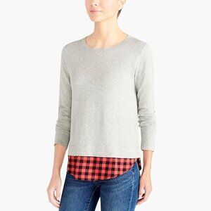 𝅺j. Crew Mercantile BNWT Pullover Flannel Plaid XS